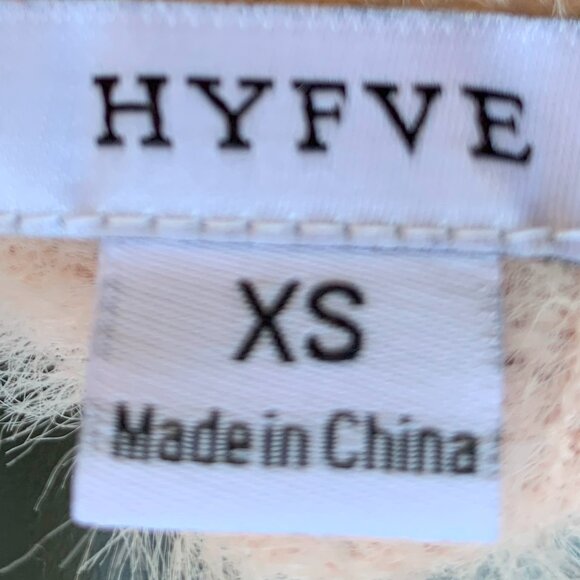 HYFVE Eyelash Cropped Long Sleeve Boatneck Sweater Sz XS - Picture 12 of 12